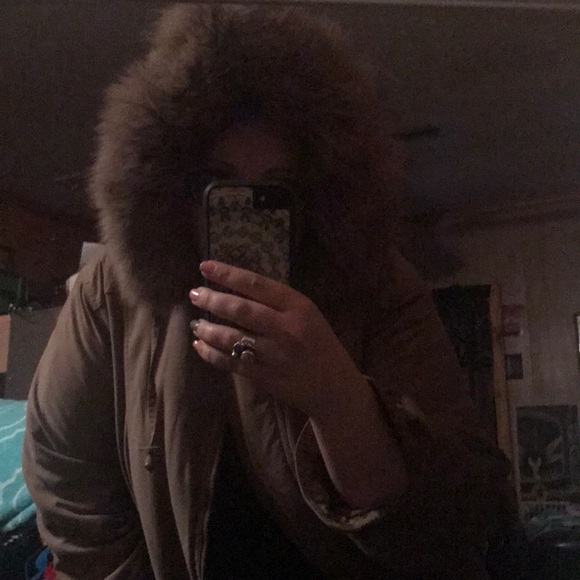 Preston and York genuine fox fur hood winter coat - Picture 2 of 4